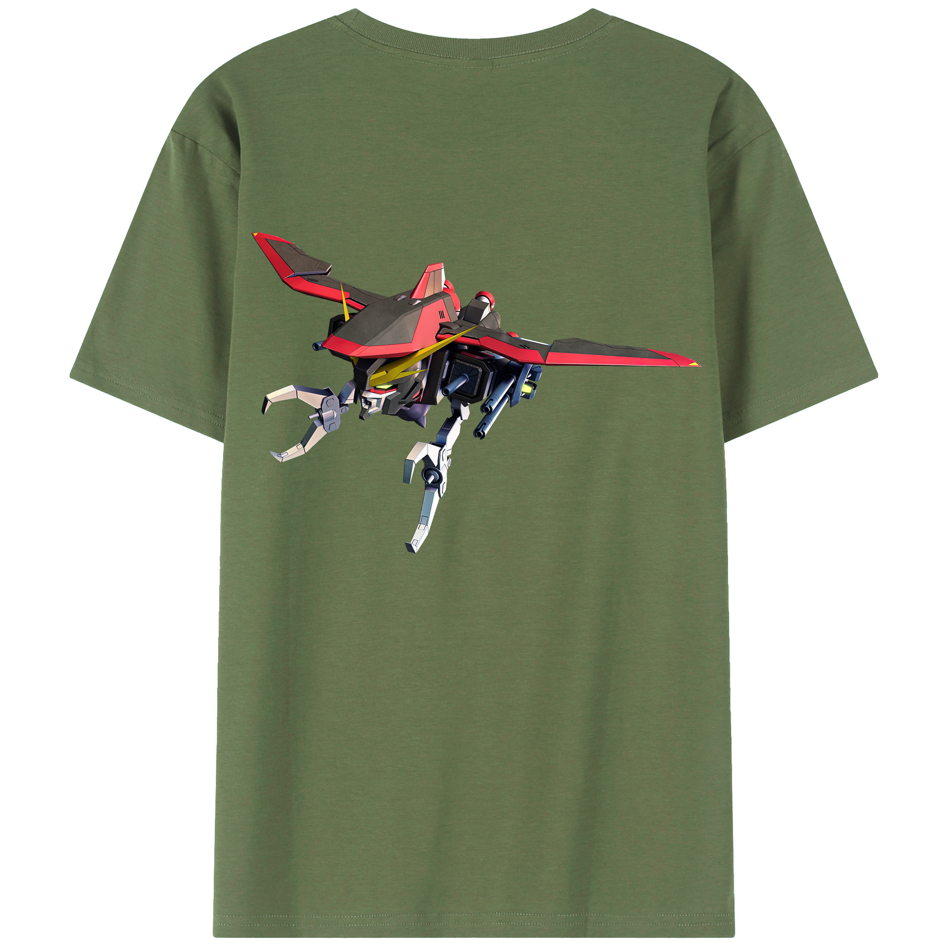 （画像用） 機動戦士ガンダム Mobile Suit Gundam 綿100％ メンズ半袖Tシャツ（バックプリント） 通気性